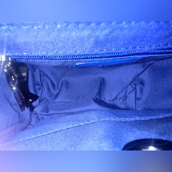 Badgley Mischka Blue Quilted Women's Bag - Picture 6 of 9